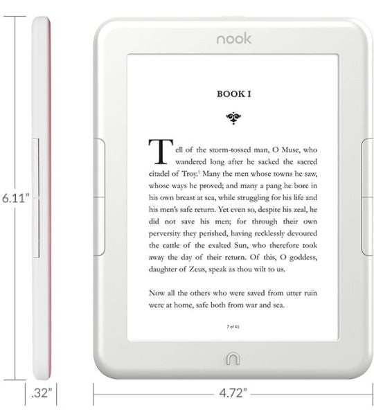 Barnes and Noble Nook GlowLight 4 Pearl Pink Limited Edition
