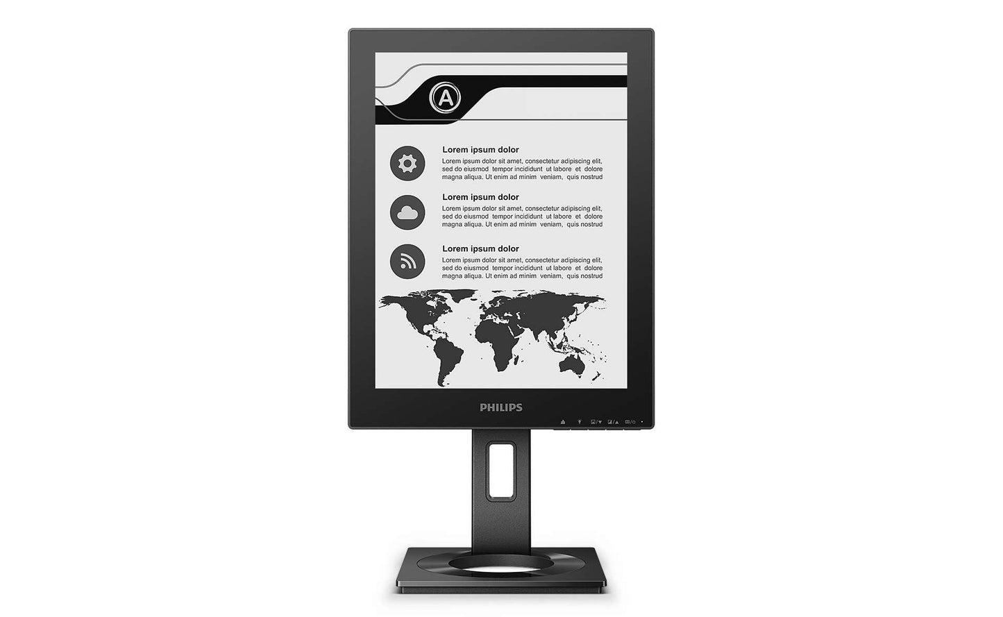 Business Monitor e-paper display