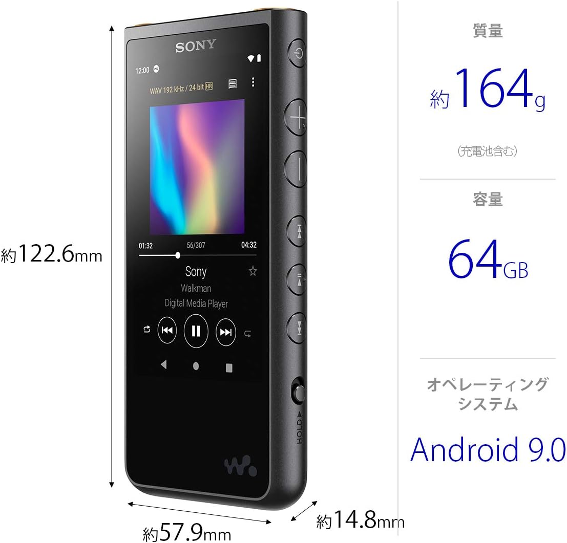 Sony Walkman NW-ZX507 NW-ZX507 64 GB ZX Series High-Resolution 360 Reality Audio