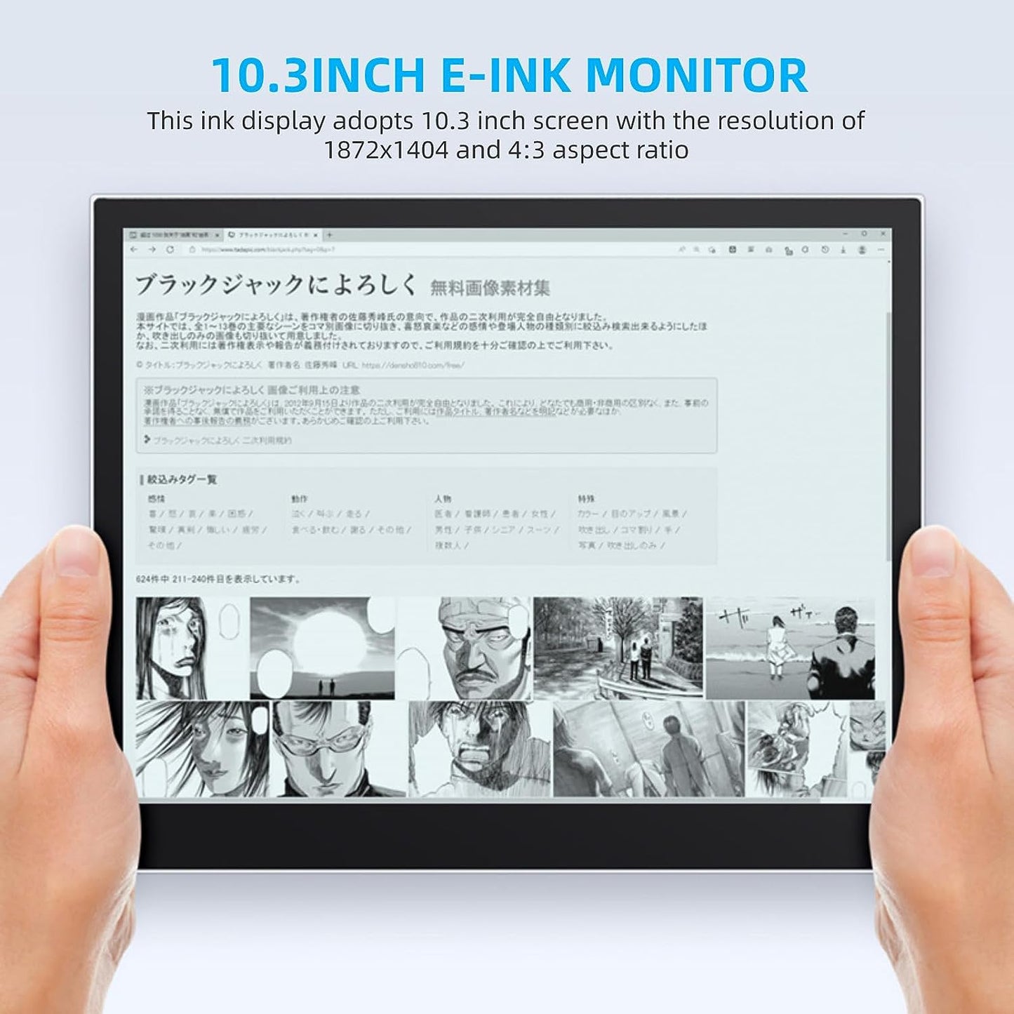 AcogedorDedicated Monitor with a 10.3 E INK Screen