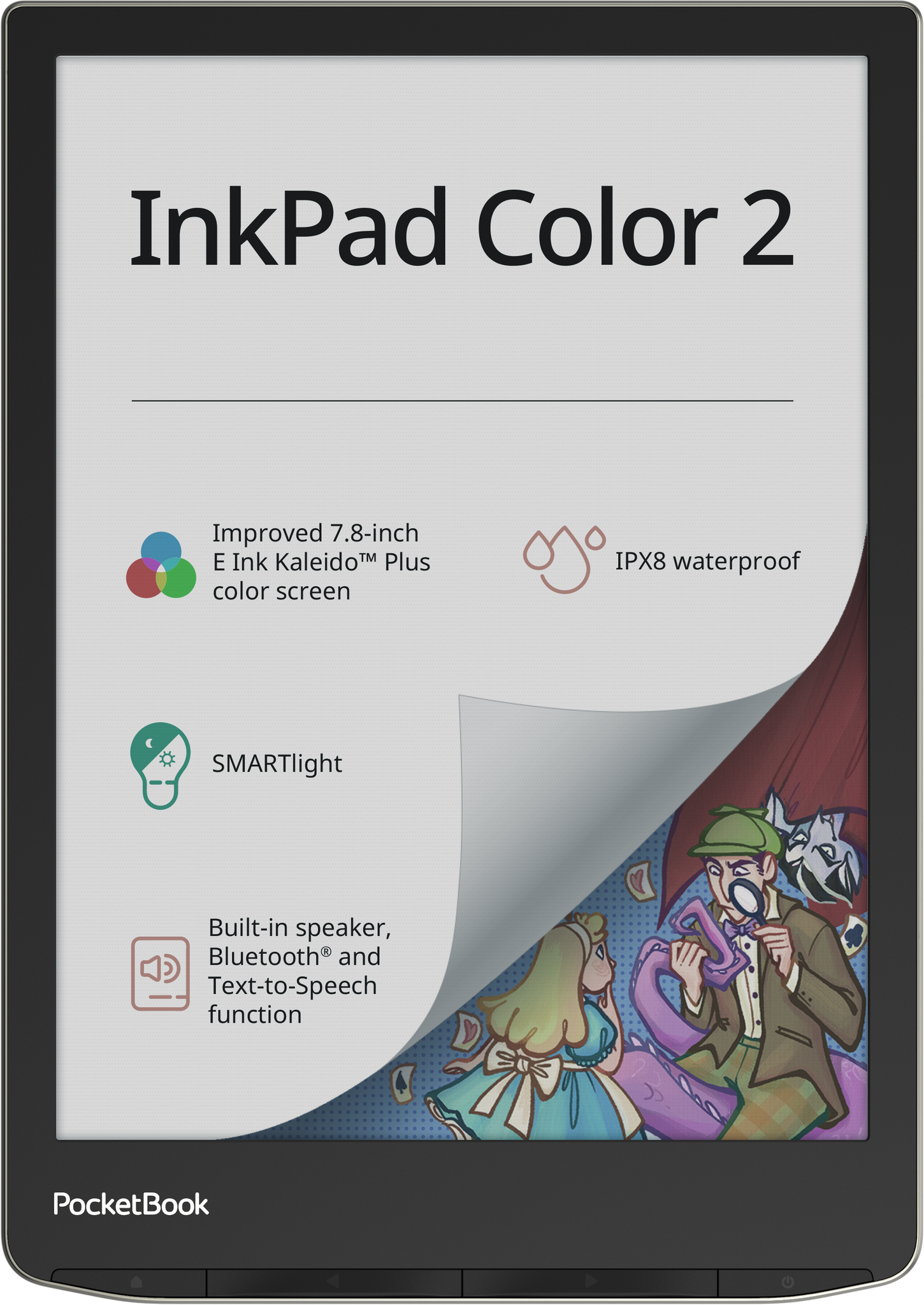Pocketbook InkPad Color 2 e-reader with Kaleido Plus e-paper