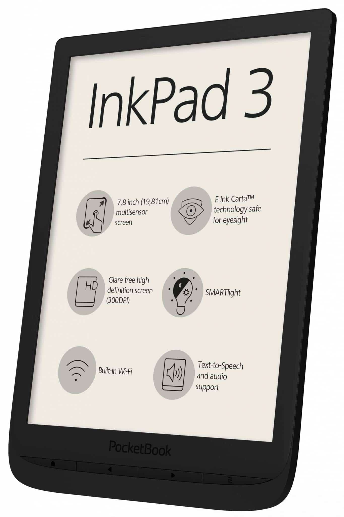 Pocketbook Inkpad 3 - 7.8 inch e-reader - 0